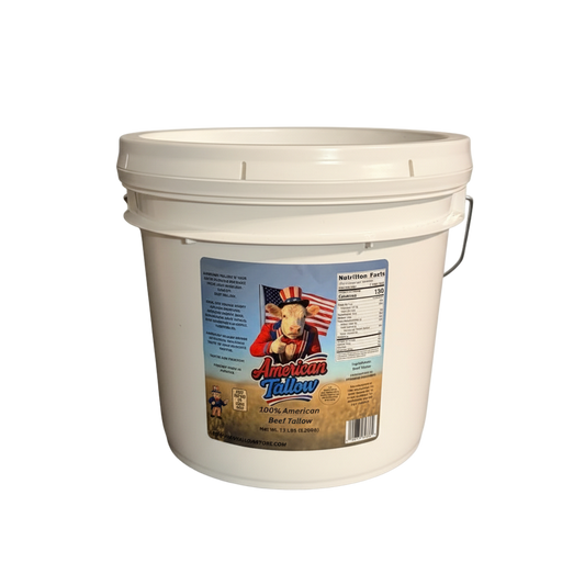 American Tallow 1 Gallon (7.2 lbs) 100% Pure Beef Tallow – Bulk, All-Natural, Additive-Free Cooking Fat