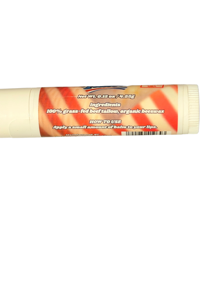 Grass Fed Beef Tallow Lip Balm - 4 Pack